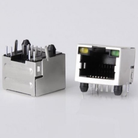 DURABLE AC 125V 1.2A DIY RJ45 NETWORK JACKS - 10PCS (SILVER)