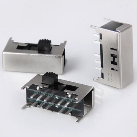 SK - 24F01 DC 50V 0.5A 4MM SLIDE SWITCH DIY PARTS - 10PCS (SILVER)