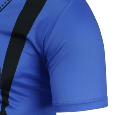 3D SUSPENDERS PATTERN T-SHIRT (BLUE)