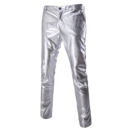FASHIONABLE SHINNY BLAZER   PANTS TWINSET SUITS FOR MEN (GOLDEN)