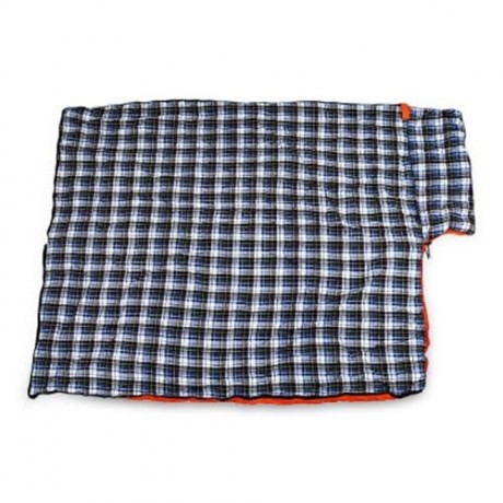 FLYTOP OUTDOOR CAMPING ENVELOPE HOODED SLEEPING BAG (ORANGE)