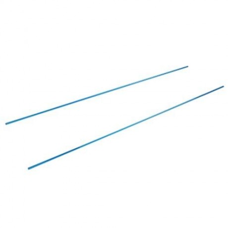 PORTABLE CAMPING FOLDING SINGLE MAT OFFICE SLEEPING BED (BLUE)