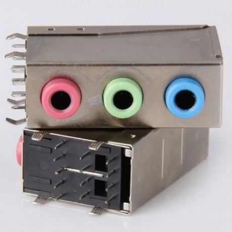 PRACTICAL 3.5MM DC 30V 0.3A AUDIO MICROPHONE COMPUTER CONNECTOR - 2PCS (SILVER)