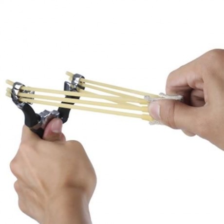 YERENBULUO OUTDOOR HUNTING STAINLESS STEEL CATAPULT (BLACK)