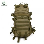 Protector Plus 25L Outdoor Cycling Climbing Military Backpack (GREEN BROWN)