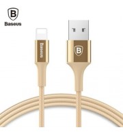 BASEUS SHINING 8 PIN CABLE CHARGING DATA CORD WITH JET METAL (LUXURY GOLD COLOR)