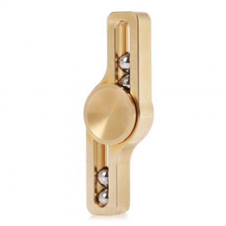 COPPER GYRO STYLE STRESS RELIEVER PRESSURE REDUCING TOY FOR OFFICE WORKER (GOLDEN)