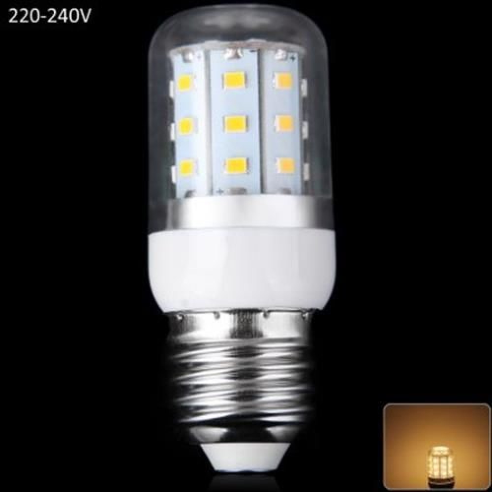 8W E27 SMD - 2835 30 LEDS 750LM 3000 - 3200K SILVER EDGED LED CORN LAMP - WARM WHITE (WARM 8W E27 SMD - 2835 30 LEDS 750LM 3000 - 3200K SILVER EDGED LED CORN LAMP - WARM WHITE (WARM