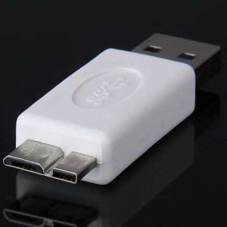 CY U3-152  MICRO USB 3.0 OTG HOST CABLE FOR FLASH DISK WITH USB ADAPTER (WHITE)