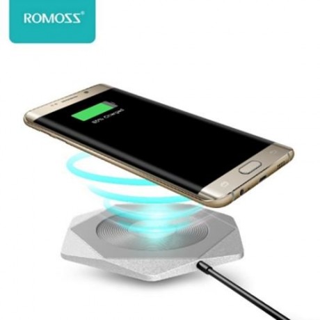 ROMOSS WF01 HEXA QC 2.0 QI WIRELESS FAST CHARGING PAD (SILVER)
