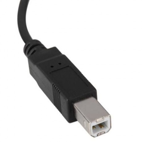 CY U2-288 100CM USB 2.0 A MALE TO B MALE ADAPTER WITH UP DOWN ANGLE FOR PRINTER SCANNER (B