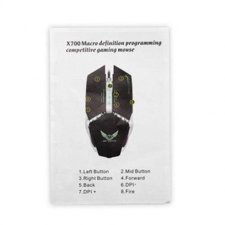 ZERODATE X700 WIRED GAMING MOUSE 3200DPI (BLUE)