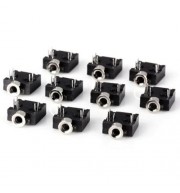 ST103C06 HIGH PERFORMANCE DC 30V 0.3A 2.5MM DIY EARPHONE SOCKETS - 10PCS (BLACK)