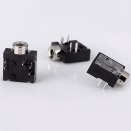 ST103C06 HIGH PERFORMANCE DC 30V 0.3A 2.5MM DIY EARPHONE SOCKETS - 10PCS (BLACK)