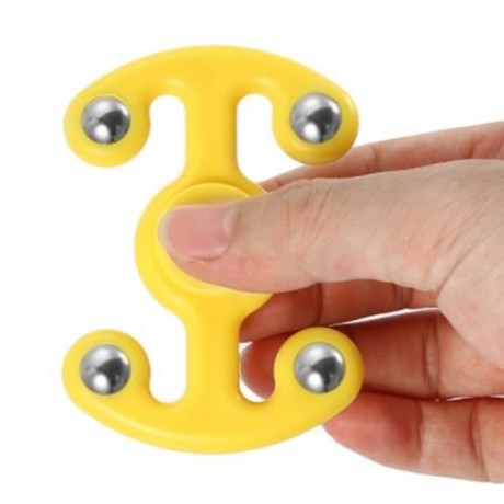 NOVELTY HAND SPINNING FINGER TOY FOR ADULTS AND KIDS (YELLOW)