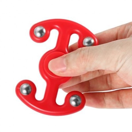 NOVELTY HAND SPINNING FINGER TOY FOR ADULTS AND KIDS (RED)