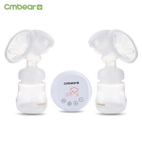 CMBEAR MASSAGE ADVANCED USB ELECTRIC DOUBLE BREAST PUMP (WHITE)