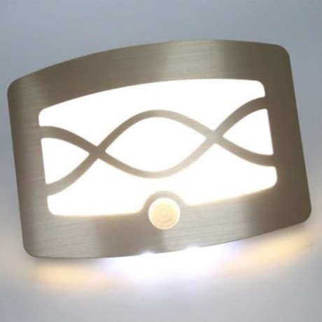LANGMEIKE WS01 LED BEDROOM DECORATE INDUCTION NIGHT LIGHT (GOLDEN)