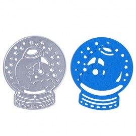 MOON PATTERN METAL DIY CUTTING DIE STENCIL (SILVER)
