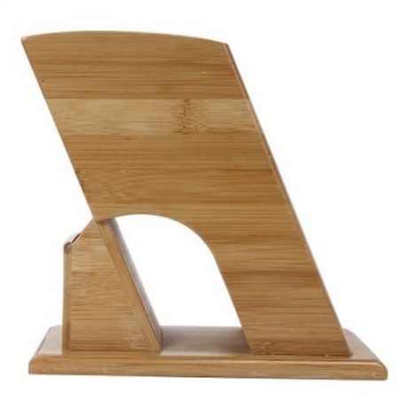 CYYC MULTI-PURPOSE BAMBOO KNIFE RACK KITCHEN ACCESSORY (BEIGE WOOD)