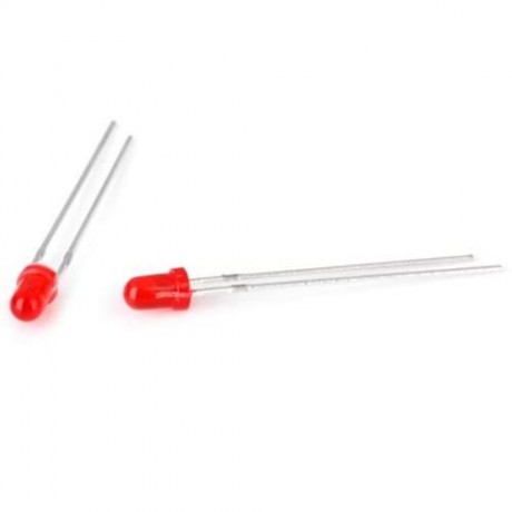 620 - 625NM 800 - 1000MCD 30 DEGREE LIGHTING ANGLE 3MM LED EMITTERS - 20PCS (RED)