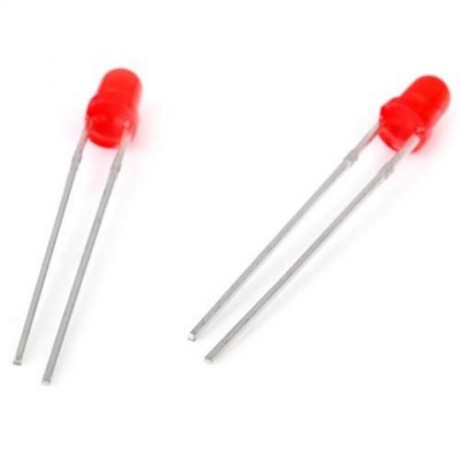 620 - 625NM 800 - 1000MCD 30 DEGREE LIGHTING ANGLE 3MM LED EMITTERS - 20PCS (RED)
