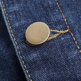 POCKETS EMBELLISHED TURN-DOWN COLLAR DENIM JECKET (BLUE)