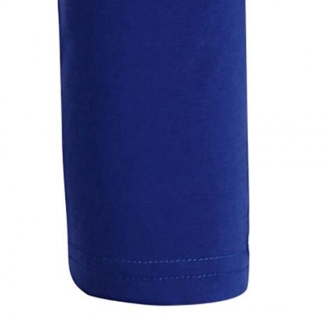 CREW NECK PANEL HALF RAGLAN SLEEVE T-SHIRT (BLUE AND WHITE)