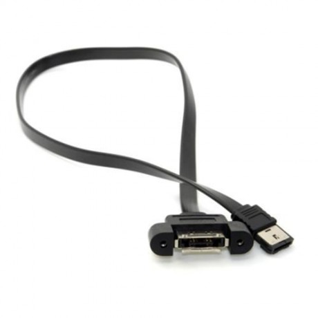 CY SA-022 1M POWER ESATA MALE TO FEMALE EXTENSION CABLE (BLACK)