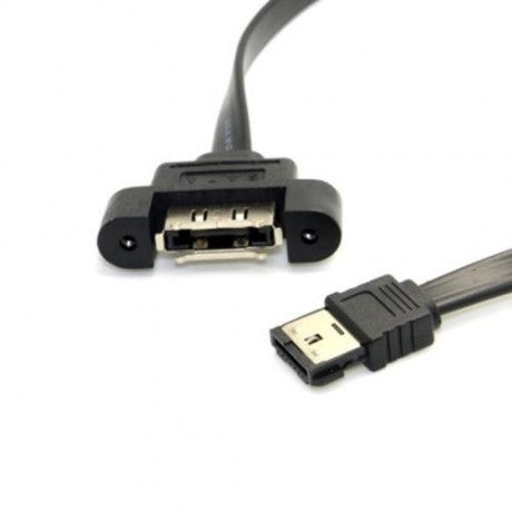 CY SA-022 1M POWER ESATA MALE TO FEMALE EXTENSION CABLE (BLACK)