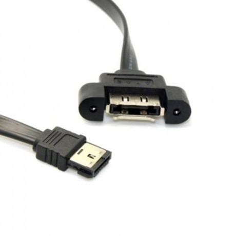 CY SA-022 1M POWER ESATA MALE TO FEMALE EXTENSION CABLE (BLACK)