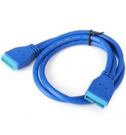 CY U3-061 50CM USB 3.0 MAINBOARD 20-PIN MALE TO 20-PIN MALE EXTENSION CABLE (BLUE)