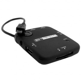 CY GT-037 4 PORTS MICRO USB HUB SD / TF / MS / M2 CARD READER FOR SAMSUNG GALAXY S2 I9100/