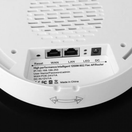 LAFALINK LF - AP1200AC 1200MBPS 2.4G / 5.8G WIRELESS CEILING MOUNT AP WITH 24V POE POWER A