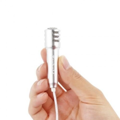 YESHOLD WIRED STEREO HIFI EARPHONES WITH MINI MIC FOR KARAOKE (SILVER)