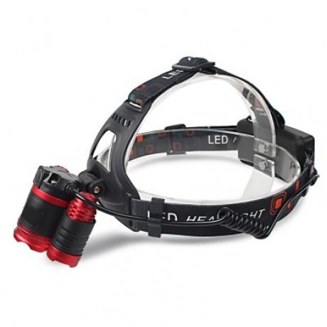 Shengfeihuo LED Hard Light Zoom Rechargeable Miner Light (RED)