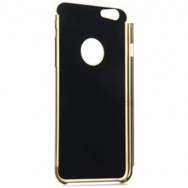 BRUSHED BACK COVER CASE WITH LOGO HOLE DESIGN FOR IPHONE 6 - 4.7 INCHES (GOLDEN)