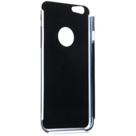 BRUSHED BACK COVER CASE WITH LOGO HOLE DESIGN FOR IPHONE 6 - 4.7 INCHES (SILVER)