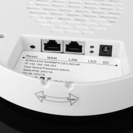 LAFALINK LF - AP600 600MBPS 2.4G CEILING MOUNT WIRELESS AP WIFI EXTENDER - 100 - 240V (WHI