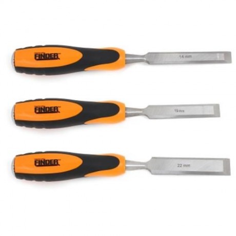 FINDER PROFESSIONAL FLAT WOODWORKING CHISEL WOOD CARVING KNIFE (BLACK AND ORANGE)