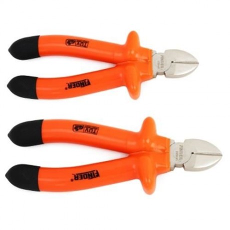 FINDER HIGH CARBON STEEL ELECTRONIC CUTTING PLIERS (BLACK AND ORANGE)