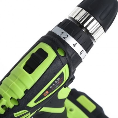 SUNTOL 12V ELECTRIC SCREWDRIVER LITHIUM-ION BATTERY DRILL (BLACK AND GREEN)