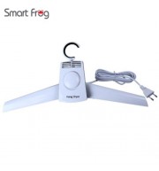 SMART FROG 2 IN1 FOLDING CLOTHES DRYING HANGER SHOES DRYER (WHITE)