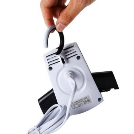 SMART FROG 2 IN1 FOLDING CLOTHES DRYING HANGER SHOES DRYER (WHITE)