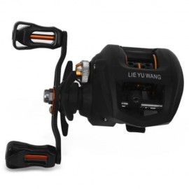 LIE YU WANG LC 10   1 BEARINGS FISHING REEL WATER DROP WHEEL (BLACK)