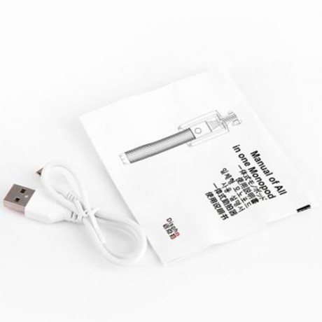 BLUETOOTH V3.0 REMOTE CONTROL SELF TIMER CAMERA MONOPOD WITH CLIP STAND (BLACK)