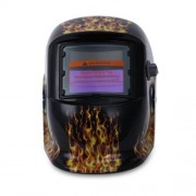 BEAUTY PATTERN SOLAR POWER AUTO DARKENING WELDING HELMET (YELLOW)