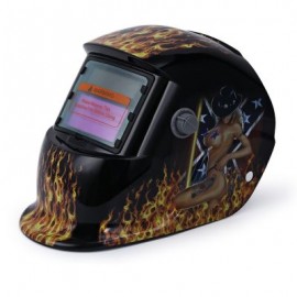 Beauty Pattern Solar Power Auto Darkening Welding Helmet (GOLDEN)