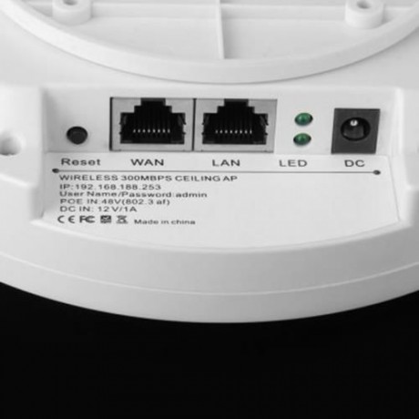 LAFALINK LF - XD9810 300MBPS 2.4G CEILING MOUNT WIRELESS AP WIFI EXTENDER (WHITE)