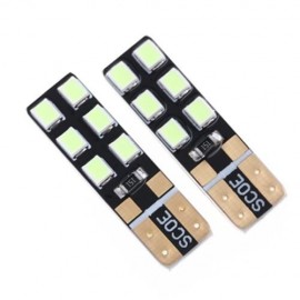 SCOE 2PCS T10 12C 12 SMD 2835 LED CAR INTERIOR WIDTH LAMP